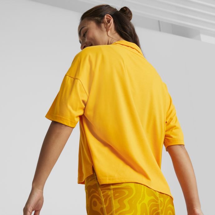 T-shirt à Col Montant Puma Canada Open Road Femme Abricot