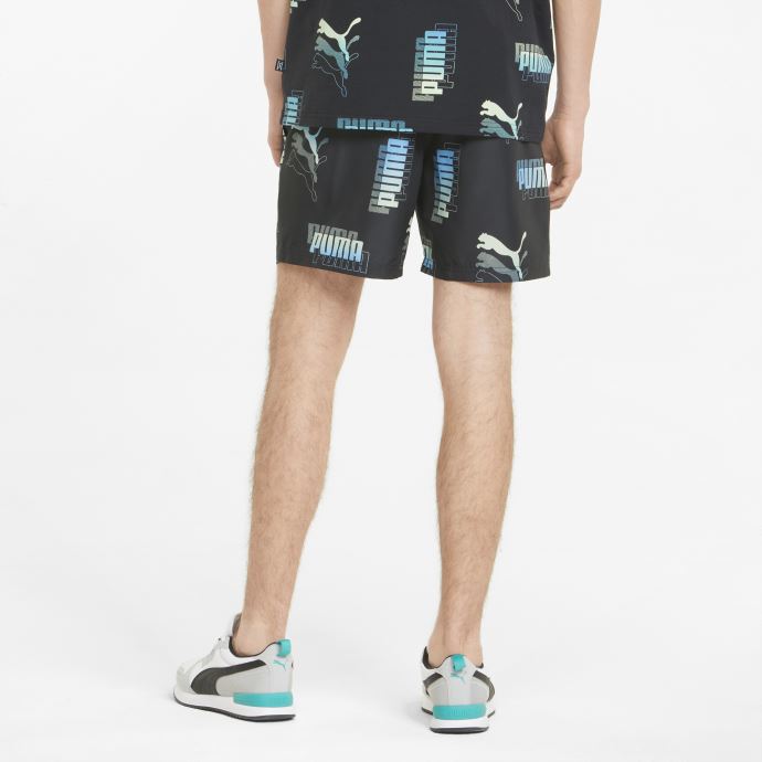 Short Noir Imprimé Power Summer Pour Hommes Puma Canada