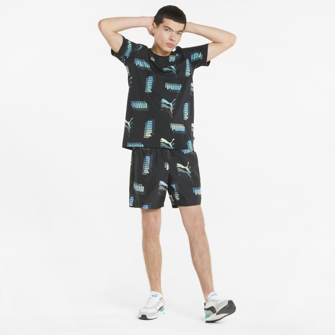 Short Noir Imprimé Power Summer Pour Hommes Puma Canada
