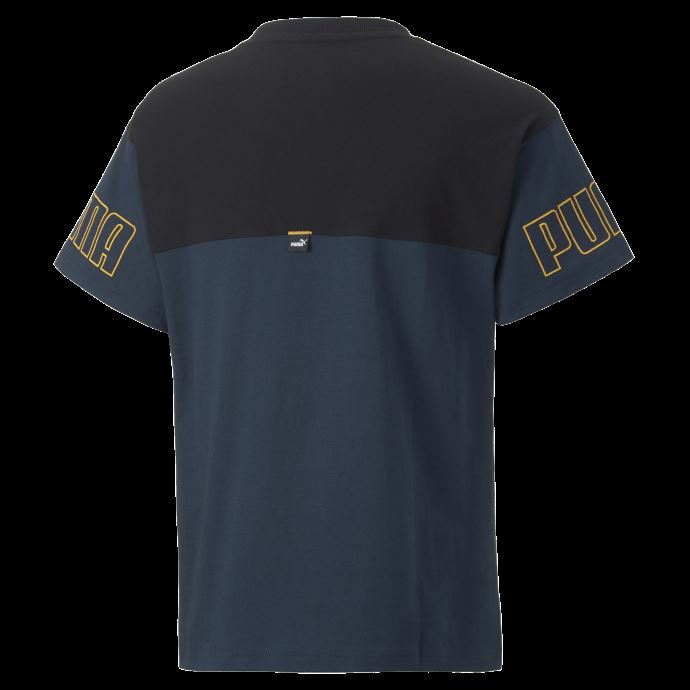 Puma Canada Power Colorblock T-shirt Jeune Bleu Marine