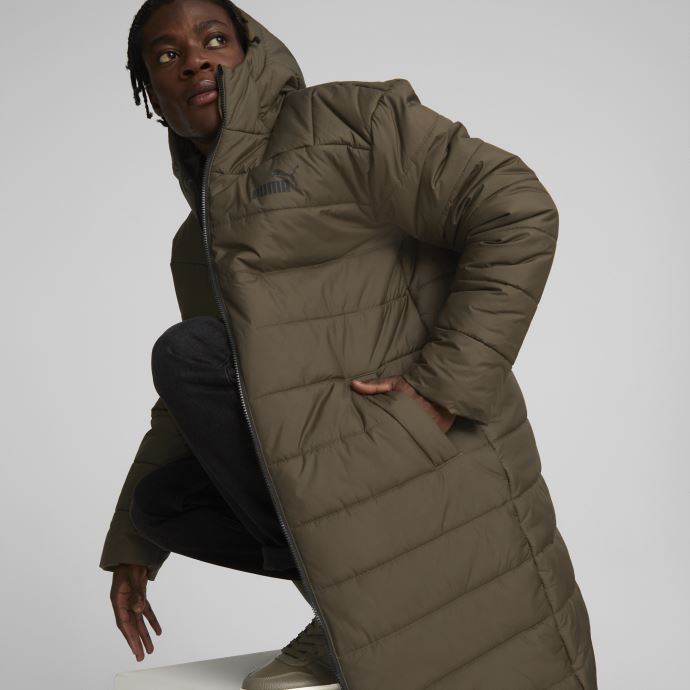 Puma Canada Essentials+ Olive Profonde Manteau Matelassé Hommes

