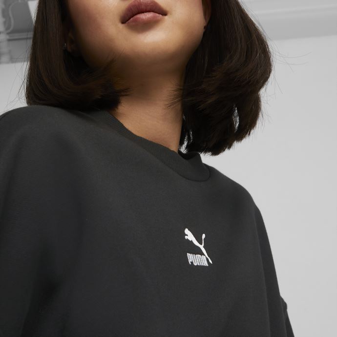 Sweat Classique Surdimensionné Ras Du Cou Femme Puma Canada Noir