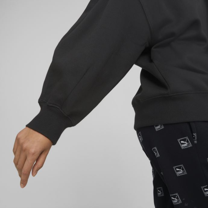 Sweat Classique Surdimensionné Ras Du Cou Femme Puma Canada Noir
