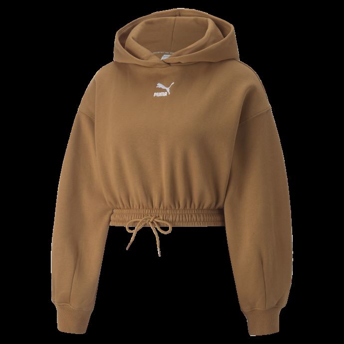 Desert Tan Puma Canada Classics Sweat à Capuche Court Femmes
