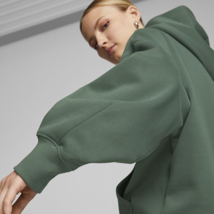 Puma Canada Deep Forest Classics Sweat à Capuche Surdimensionné Femmes