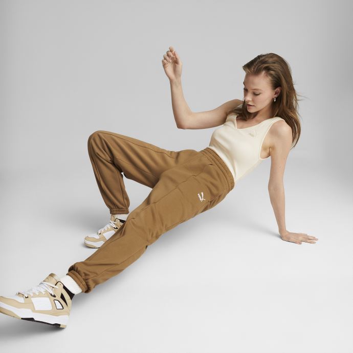 Pantalons De Survêtement Classiques Femmes Puma Canada Desert Tan
