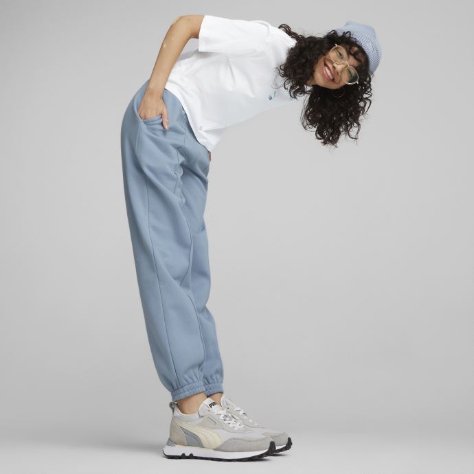 Pantalons De Survêtement Classiques Femmes Puma Canada Blue Wash
