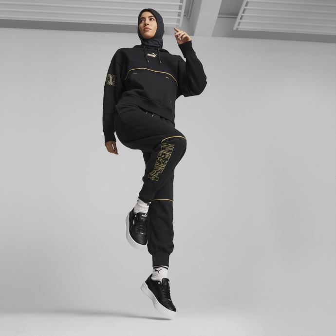 Sweat à Capuche Femme Puma Canada Power Deco Glam Noir
