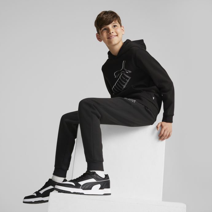 Pantalon De Survêtement Puma Canada Essentials+ Logo Noir Pour Jeunes
