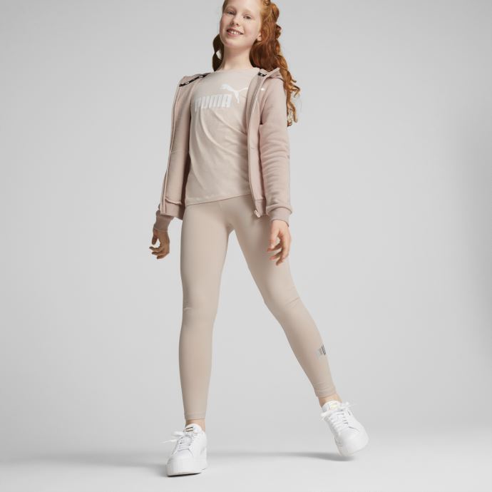 Puma Canada Rose Quartz Essentials+ Logo Sweat à Capuche Entièrement Zippé Jeunesse
