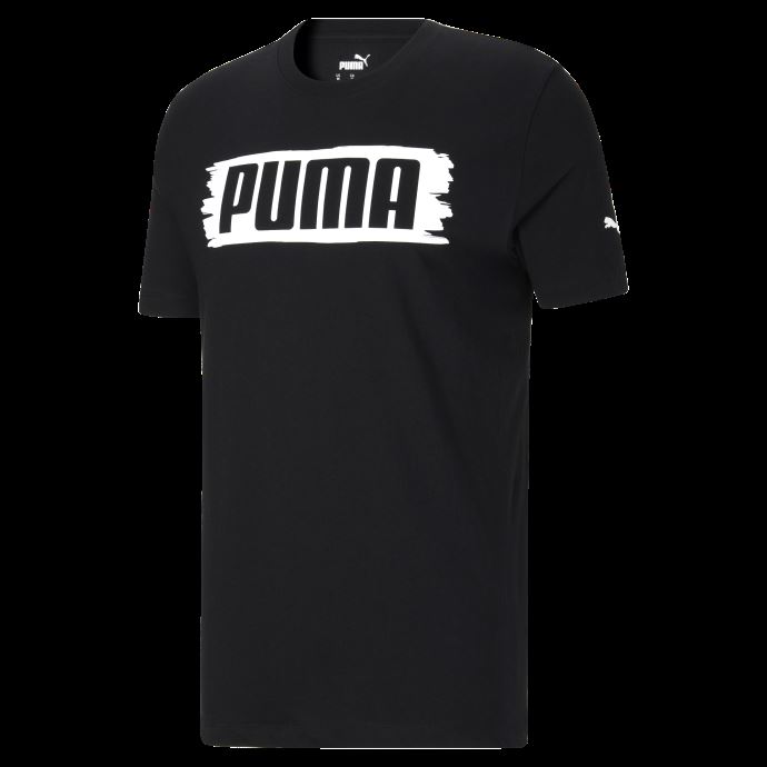 T-shirt Logo Coup De Pinceau Noir Pour Hommes Puma Canada
