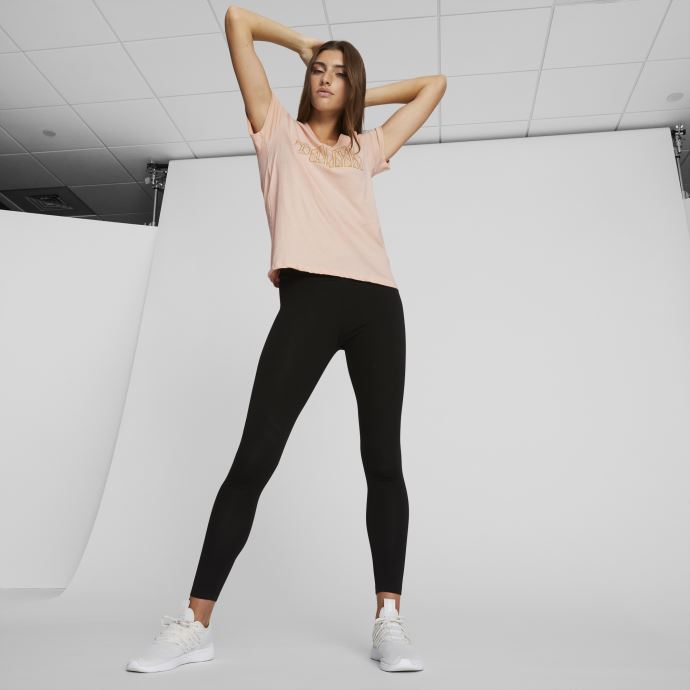 T-shirt à Logo Puma Canada Deco Glam Quartz Rose Pour Femmes