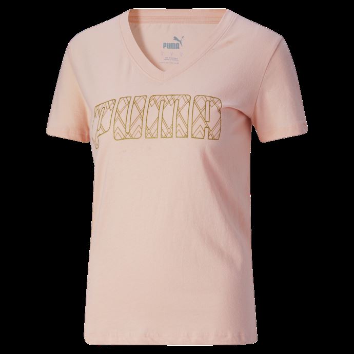 T-shirt à Logo Puma Canada Deco Glam Quartz Rose Pour Femmes

