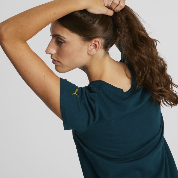 T-shirt Logo Bleu Marine Deco Glam Pour Femmes Puma Canada