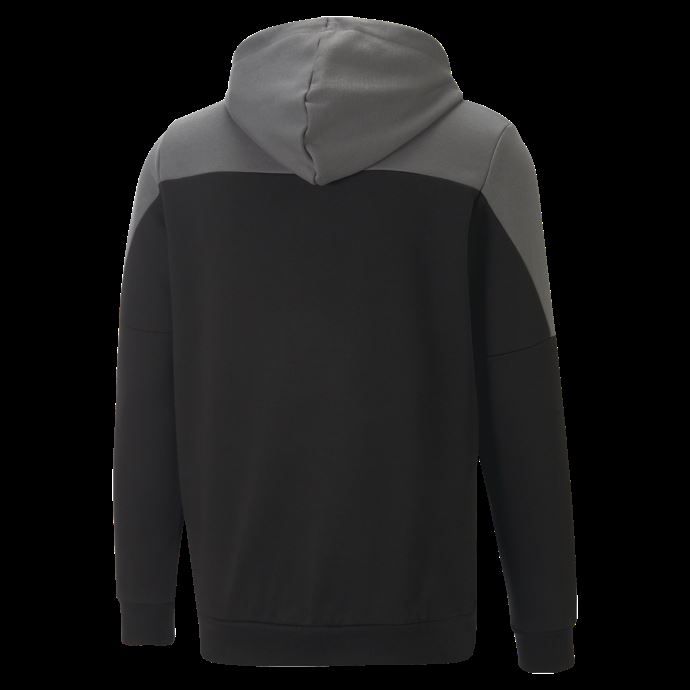 Puma Canada Noir-castlerock Autour Du Bloc Sweat à Capuche Entièrement Zippé Hommes