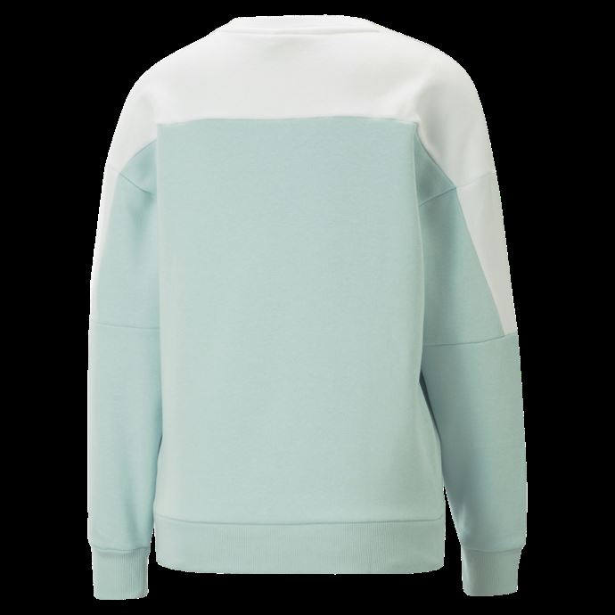 Autour Du Bloc Sweat à Col Ras Du Cou Femmes Aqua-blanc Puma Canada