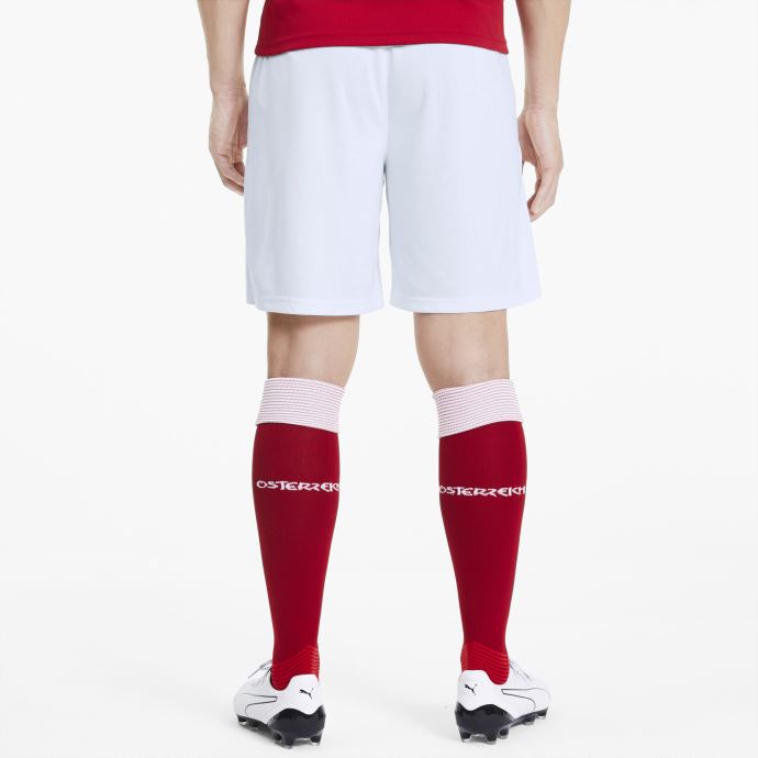 Short Puma Canada Austria Home Replica Homme Blanc-rouge-noir