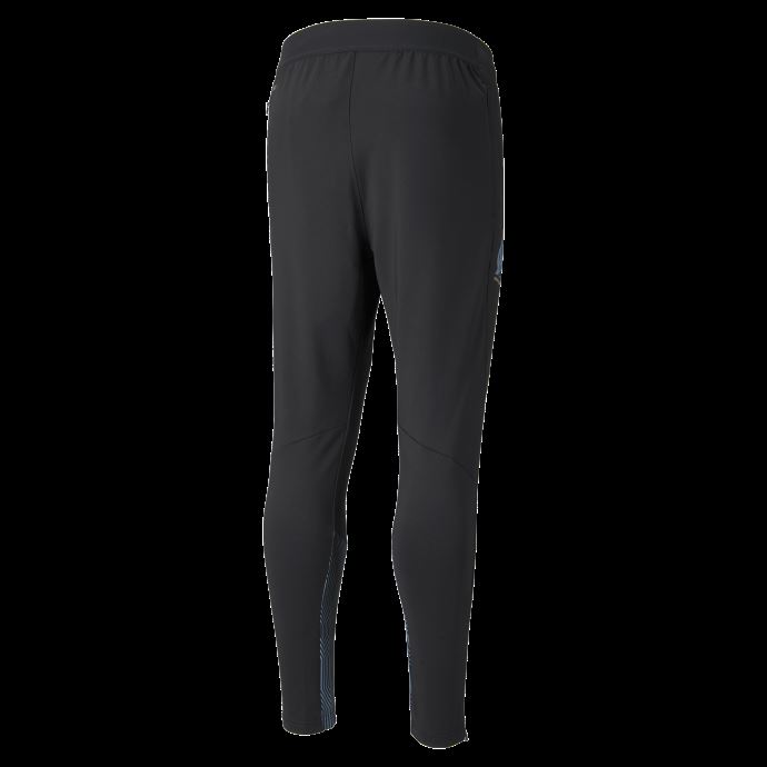 Pantalon D'entraînement De Football Homme Om Avec Poches Puma Canada Noir-bleu Azur