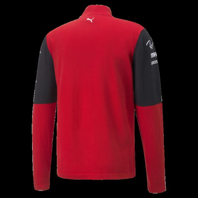 Puma Canada Scuderia Ferrari Team Sweat-shirt Demi-zip Pour Hommes Rosso Corsa