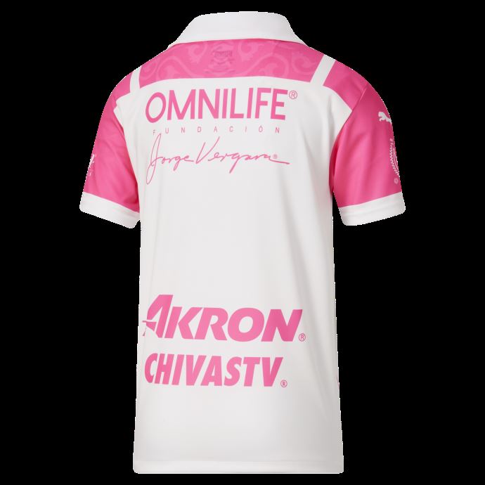 Puma Canada Chivas Noir '21-'22 Maillot Réplique Rose Grands Enfants