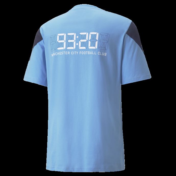 T-shirt De Football Puma Canada Man City Ftblculture Pour Homme Bleu Clair-blanc