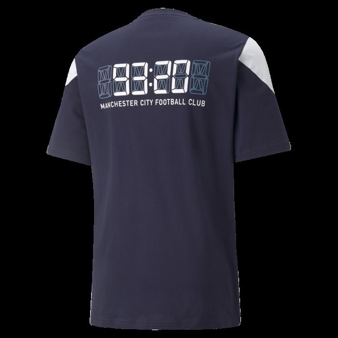 Puma Canada Peacoat-white Man City Ftblculture T-shirt De Football Pour Hommes