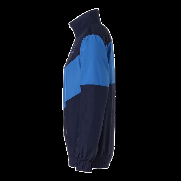 Puma Canada X First Mile Figc Prematch Men's Football Jacket Peacoat-team Power Blue