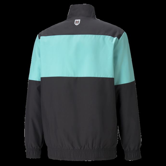 Puma Canada X First Mile Austria Prematch Veste De Football Homme Noir-bleu Turquoise