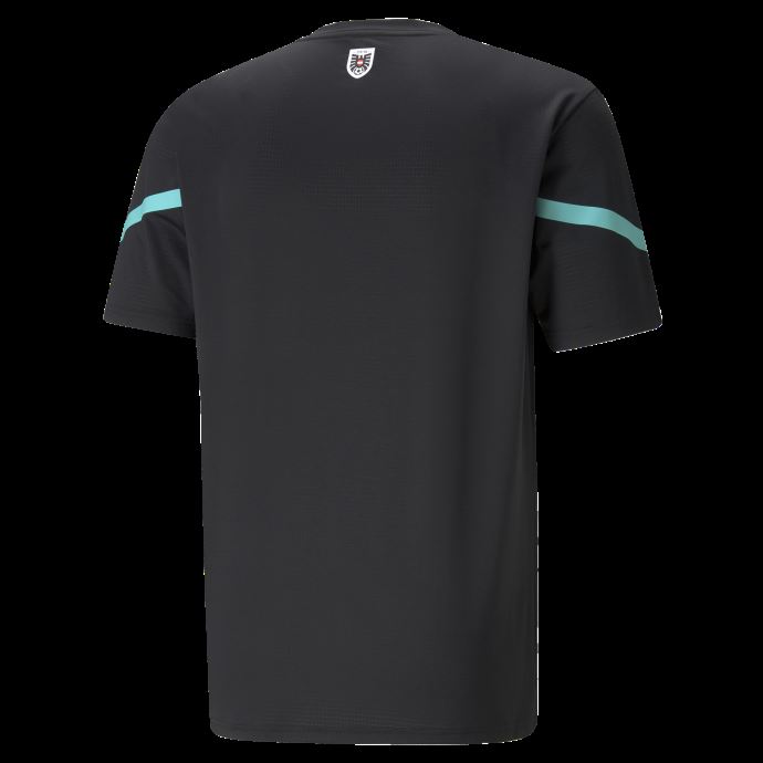 Puma Canada X First Mile Austria Prematch Maillot De Football Homme Noir-bleu Turquoise