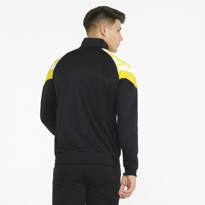 Veste De Football Puma Canada Bvb Iconique Mcs Pour Hommes Noir-cyber Jaune