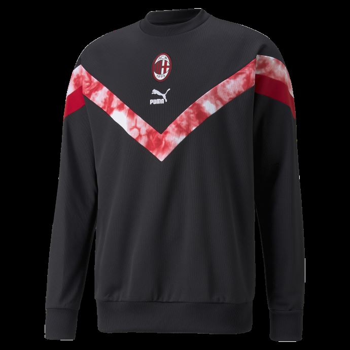 Chandail De Football à Col Rond Puma Canada Acm Iconique Mcs Noir-tango Rouge Pour Homme
