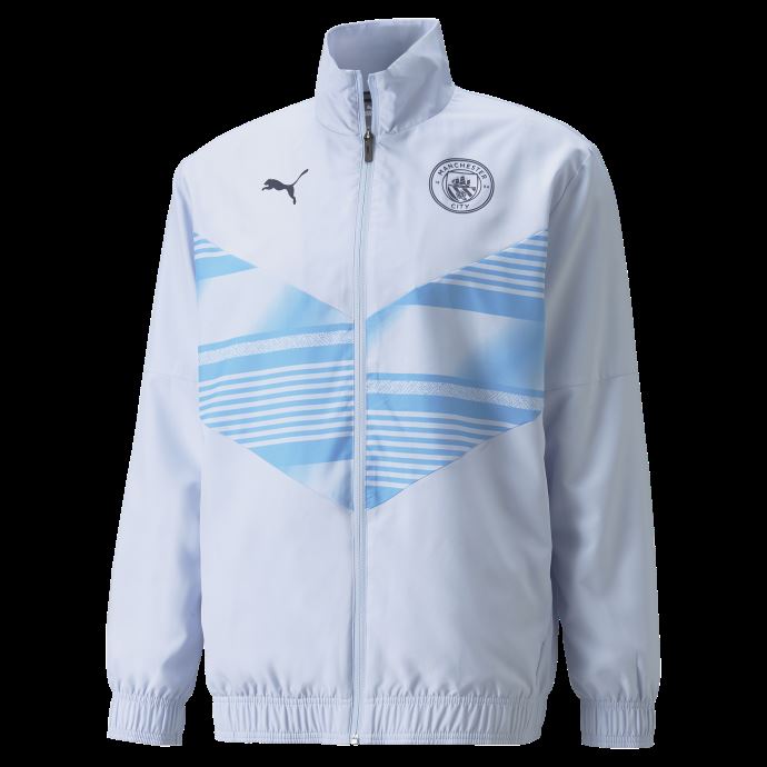Puma Canada Man City Prematch Veste De Football Pour Hommes Heather-peacoat
