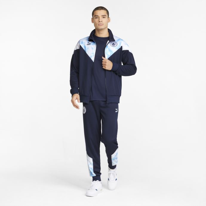 Puma Canada Man City Iconique Mcs Veste De Survêtement De Football Pour Hommes Caban-blanc
