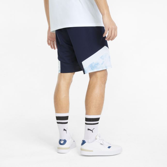 Peacoat-white Short De Football Homme City Iconique Mcs Mesh Puma Canada