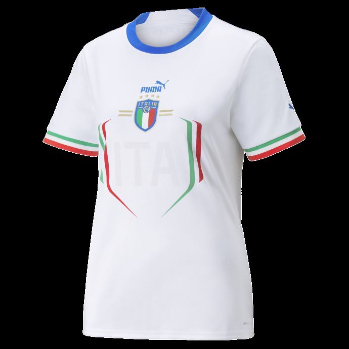 Maillot Italie Extérieur 22-23 Replica Femmes Puma Canada Blanc-ultra Bleu
