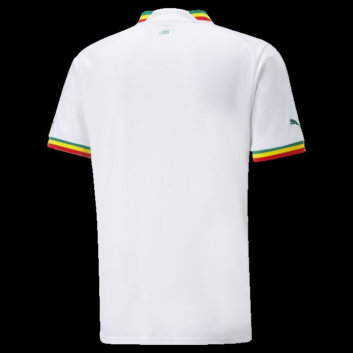 Maillot Senegal Home 22-23 Replica Hommes Blanc-vert Poivre Puma Canada
