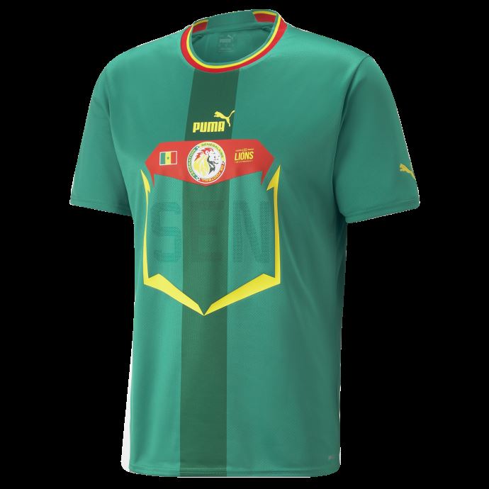 Maillot Réplique Puma Canada Senegal Away '22-'23 Pour Hommes Vert Poivre-rouge

