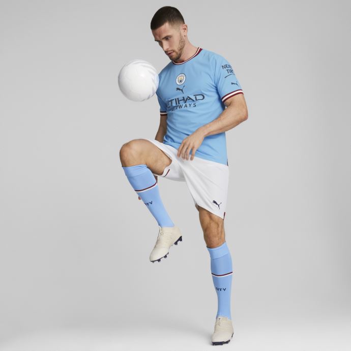 Manchester City F.c. Home 22-23 Maillot Authentique Hommes équipe Bleu Clair-rouge Intense Puma Canada
