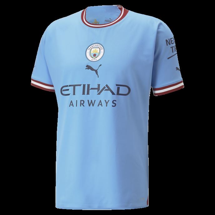 Manchester City F.c. Home 22-23 Maillot Authentique Hommes équipe Bleu Clair-rouge Intense Puma Canada
