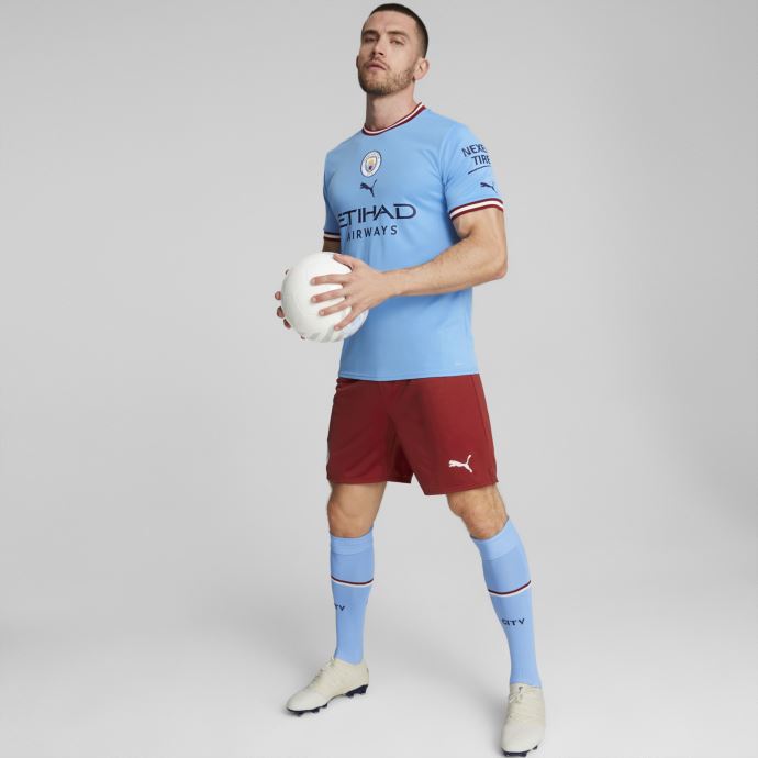 Puma Canada Team Bleu Clair-rouge Intense Manchester City F.c. Domicile 22-23 Réplique Maillot Hommes
