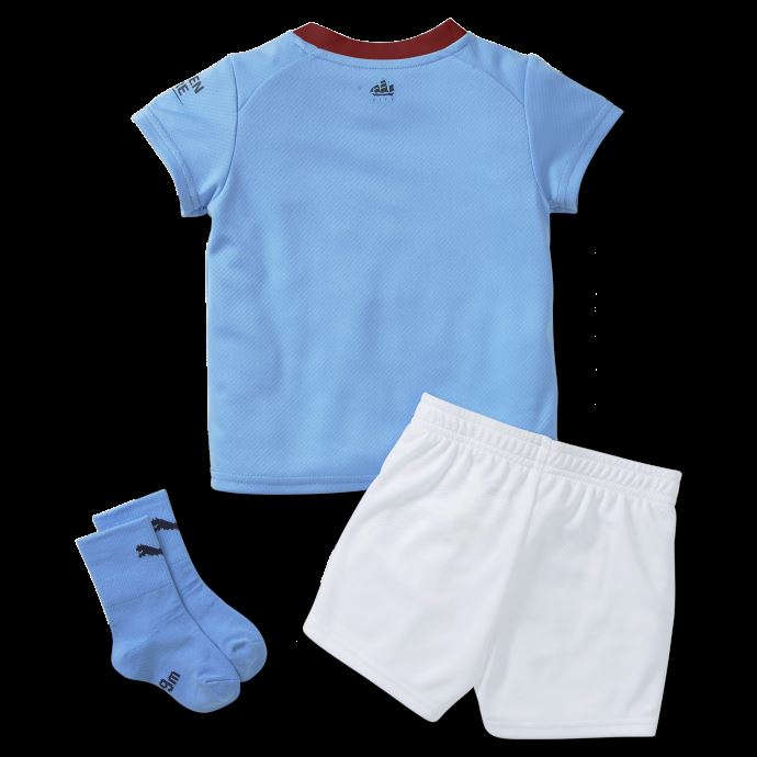 Puma Canada Team Bleu Clair-rouge Intense Manchester City F.c. Kit Bébé Maison 22-23