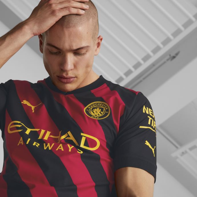 Noir-tango Rouge Manchester City F.c. Maillot Away 22-23 Authentique Hommes Puma Canada
