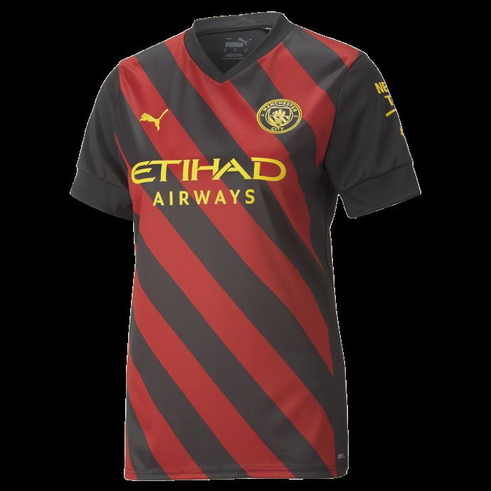 Noir-tango Rouge Puma Canada Manchester City F.c. Extérieur Maillot Réplique 22-23 Femmes

