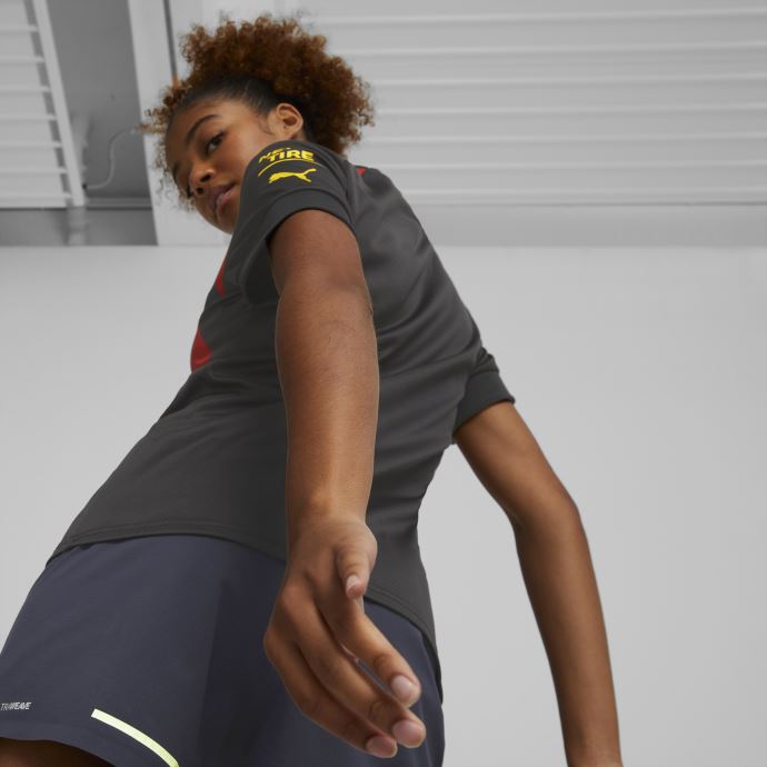 Puma Canada Noir-tango Rouge Manchester City F.c. Extérieur Maillot Réplique 22-23 Femmes