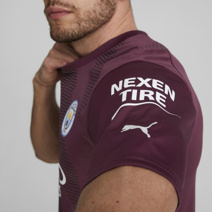 Manchester City F.c. Maillot De Gardien De But De Football à Manches Courtes Réplique Hommes Raisin Vin-noir Puma Canada