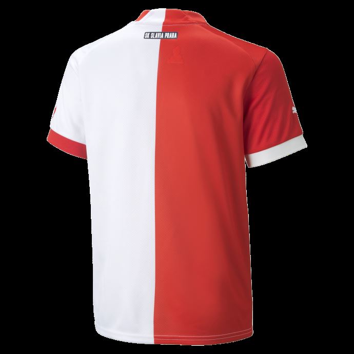Puma Canada Blanc-rouge Sk Slavia Prague Domicile 22-23 Réplique Maillot Jeunesse