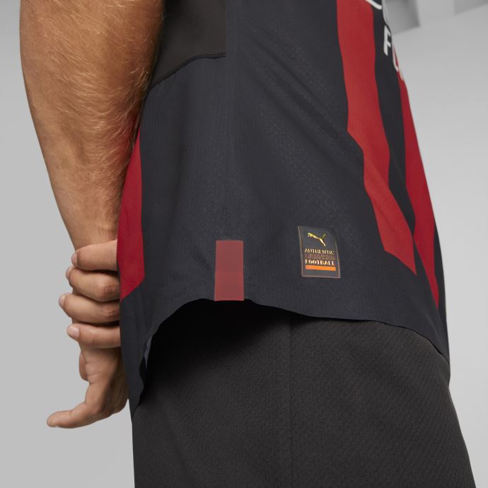 Puma Canada A.c. Maillot Authentique Milan Home 22-23 Homme Noir-tango Rouge