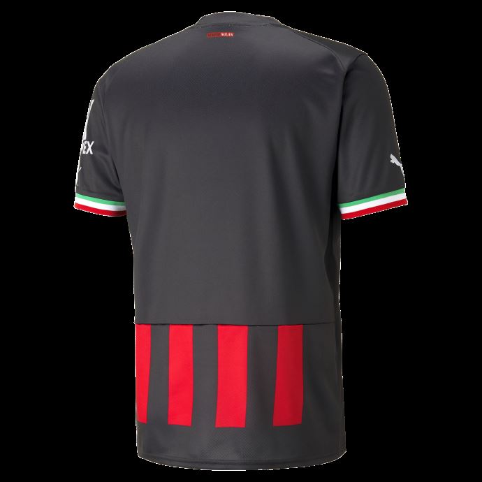 A.c. Milan Home 22-23 Replica Maillot De Football Hommes Puma Canada Noir-tango Rouge
