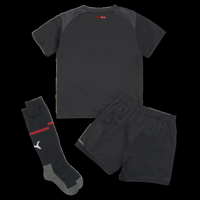 A.c. Milan Home 22-23 Mini Kit Puma Canada Noir-tango Rouge