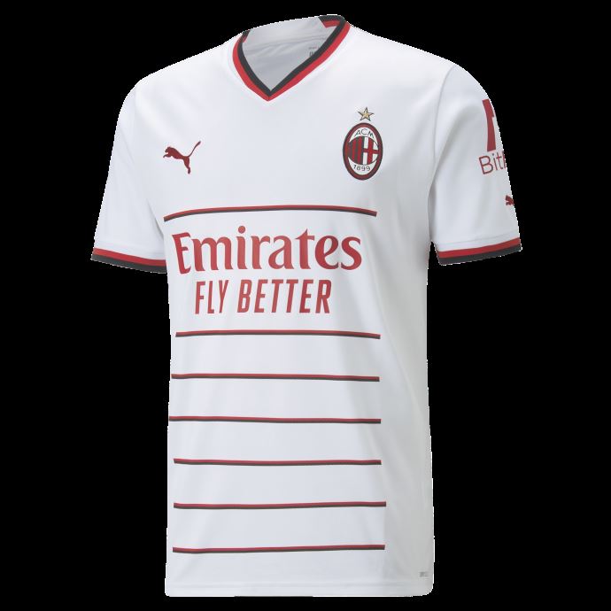 A.c. Maillot Milan Away 22-23 Replica Puma Canada Blanc-tango Rouge
